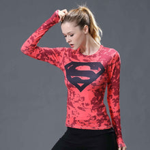 Load image into Gallery viewer, Superman T-shirts Women Long