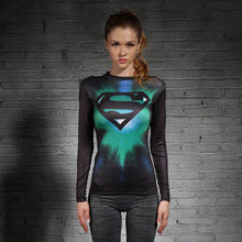 Load image into Gallery viewer, Superman T-shirts Women Long