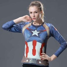 Load image into Gallery viewer, Superman T-shirts Women Long