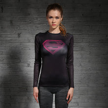 Load image into Gallery viewer, Superman T-shirts Women Long