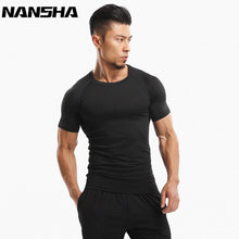 Load image into Gallery viewer, New Men Solid Color T shirts Spandex
