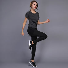 Load image into Gallery viewer, Women  Running Fitness Shirt+Pants
