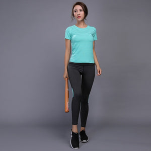 Women  Running Fitness Shirt+Pants