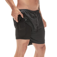 Load image into Gallery viewer, Men's 2 in 1 Running Shorts Mens Sporting Shorts Quick Drying
