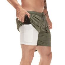 Load image into Gallery viewer, Men's 2 in 1 Running Shorts Mens Sporting Shorts Quick Drying